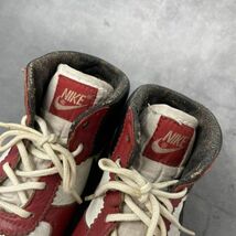 【送料無料】1980年代 ナイキ NIKE ベビージョーダン ファースト BABY JORDAN 1st キッズ スニーカー オリジナル 赤/白 ヴィンテージ S0034_画像7