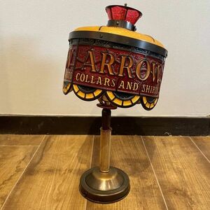 [ free shipping ] 1970 period ARROW Shirts table lamp lighting Tiffany lamp store furniture Vintage E0140