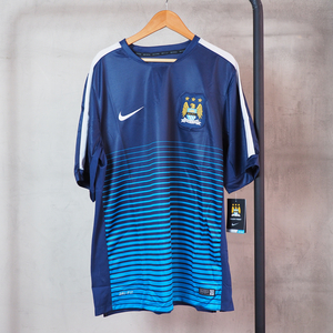 NIKE DRY-FIT Manchester City SQUAD DRI-FIT pre-match practice shirt S/S Mサイズ マンチェスター シティー 半袖　☆