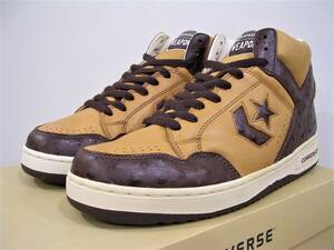 未使用 CONVERSE WEAPON HI BROWN/OSTRICH US10 28cm デットストック コンバース ウエポン ハイ 1K708 ブラウンXオーストリッチ