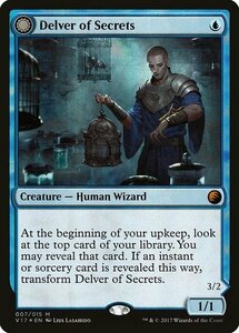 MTG ■青/英語版■ 《秘密を掘り下げる者/Delver of Secrets》★FOIL★ From the Vault FTV