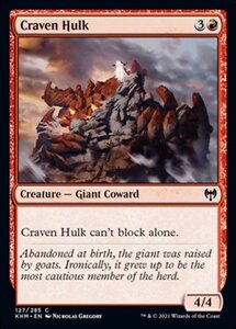 MTG ■赤/英語版■ 《臆病な大男/Craven Hulk》★FOIL★カルドハイム　KHM