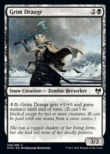 MTG ■黒/英語版■ 《残忍なドローガー/Grim Draugr》カルドハイム　KHM