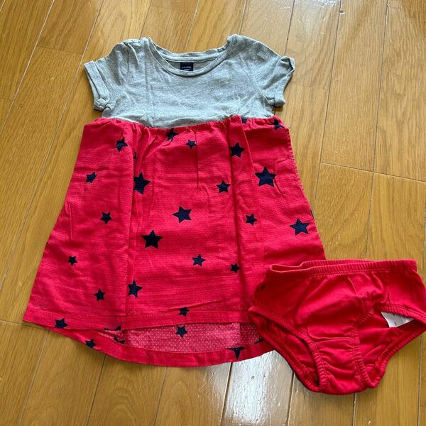 90cm babyGap ワンピース（インナーパンツ付き）