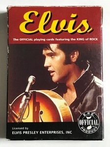  подлинная вещь 1997 год Elvis Presley Enterprises L винт * Press Lee традиционный plain g карта Press Lee карты красный коробка retro редкий 