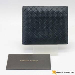 ◆◇【美品】Bottega Veneta ボッテガヴェネタ イントレチャート 二つ折り 小銭入れ付き財布◇◆