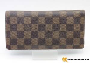 ◆◇【美品】LOUIS VUITTON ルイヴィトン ダミエ ポルトフォイユ ブラザ N60017◇◆