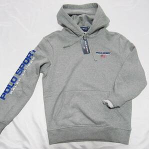 新品 ポロ ラルフローレン POLO Ralph Lauren SPORT スポーツ パーカ プルオーバー フーディー 国内正規店品 L-M (US S) グレー 灰