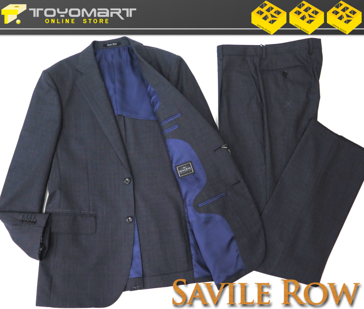 激安の BRITANNIA 生地 匿名配送 SavileRow スーツ AB4 セットアップ