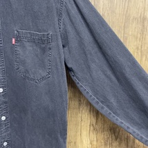 levi's リーバイス ブラックデニムシャツ 長袖シャツ メンズ M_画像5