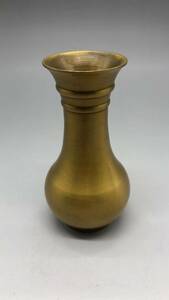 【吉】仏教聖品 古銅細工彫 梅瓶 極美 極珍m23