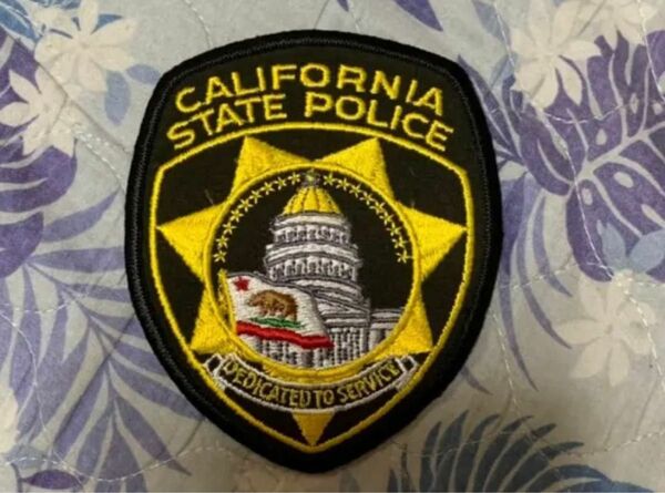 カリフォルニア州警察　ショルダーワッペン　実物