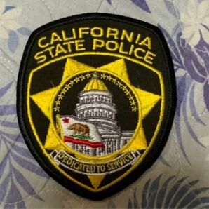 カリフォルニア州警察　ショルダーワッペン　実物