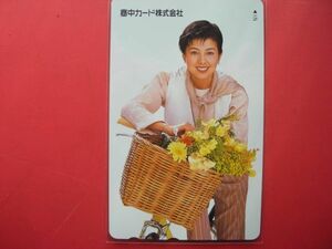 沢口靖子　商中カード株式会社　自転車　未使用テレカ