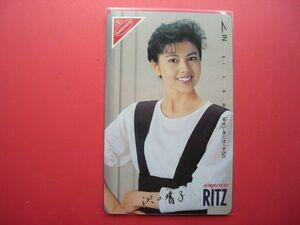 沢口靖子　ヤマザキナビスコ　RITZ　110-115260　未使用テレカ