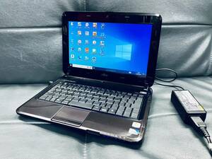 R7082B[ старый PC] Fujitsu Fujitsu Lifebook MH30/G FMVM30GB 10.1 type /Atom N475/ память 2GB/HDD320GB/Win10/ беспроводной LAN/ мокка черный / принадлежности есть 