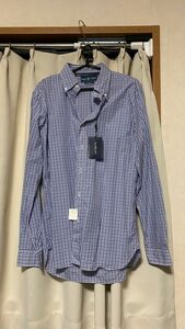 ラルフローレン　ワイシャツ　長袖　ブルー系　Mサイズ　新品未使用　タグ付き