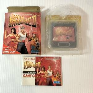  Bear Knuckle 2 SEGA Sega soft video game game instructions attaching Game Gear Sega *en tarp laizes reality goods goods secondhand goods GAME