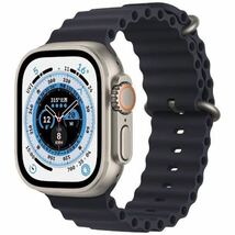 新品未使用　送料込Apple Watch Ultra GPS＋Cellularモデル 49mmチタニウムケースとミッドナイトオーシャンバンド MQFK3J/A②_画像1