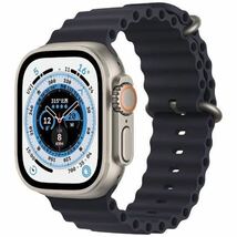 新品未使用　送料込Apple Watch Ultra GPS＋Cellularモデル 49mmチタニウムケースとミッドナイトオーシャンバンド MQFK3J/A①_画像3