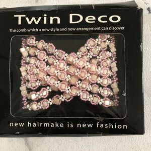 ヘアアクセサリー　髪留め　Twin Deco ツインデコ　　ピンク