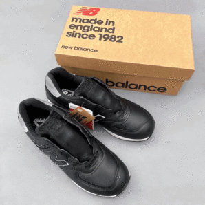 国内正規品 UK製 オールレザー NEW BALANCE M576KKL ブラック×グレー US12 30cm 限定 イギリス英国製 NB 黒 スニーカー MADE IN ENGLANDの画像1