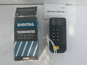 大森計器 デジタル温度計 OMT-306 熱電対センサーにより温度測定確認済み 新品未使用品です 経年品です 箱はスレ・傷有ります 未校正品です