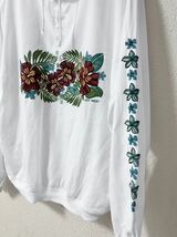 USA製 Crazy Shirt KEY WEST ハイビズカス デザイン プルオーバー シャツ ジャケット_画像3