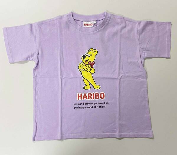 新品 150 ★ コストコ HARIBO ハリボー 半袖 Tシャツ ゴールドベア パープル キッズ ジュニア メンズ レディース キャラクター 大きめ