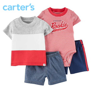  новый товар 18M * Carter's Carter's baby верх и низ 4 позиций комплект 80 мульти- выставить футболка брюки непромокающие трусики boys Baseball 