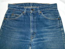 色落ち良 ヒゲ 80年代 80's 80s ハチマル Levi's 505-0217 3%収縮デニム 米国製 (W:31 L:32)_画像3