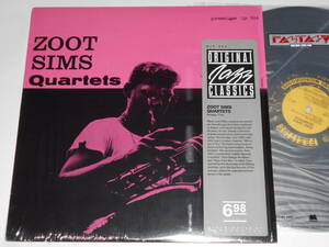 Zoot Sims Quartets（Prestige OJC再発）