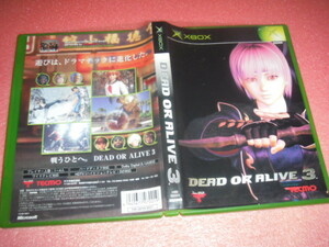  used XBOX Dead or Alive 3 DEAD OR ALIVE 3 operation guarantee including in a package possible 