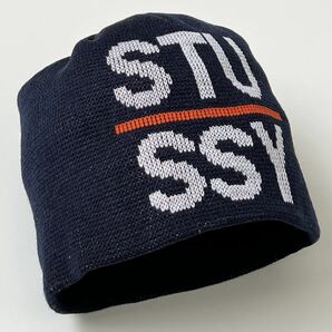 美品★90s USA製 Old Stussy ニット キャップ オールド ニット帽 キャップ ワッチ ビーニー ビンテージ ヴィンテージ 80s アメリカ製の画像3