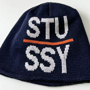 美品★90s USA製 Old Stussy ニット キャップ オールド ニット帽 キャップ ワッチ ビーニー ビンテージ ヴィンテージ 80s アメリカ製の画像6