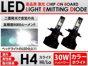 LED 8000LM T8 冷却ファン内蔵 ヘッドライト H4 30W スイフト H22.9～ZC.ZD72S ハイパワー