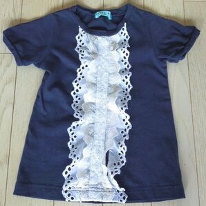 HAKKA ハッカ 半袖 Tシャツ 100 レース カットワーク