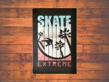 ブリキ看板 SKATE EXTREME 124 メタルプレート インテリア ガレージ アメリカン雑貨 レトロ風 ビンテージ風 おしゃれ 新品_画像2