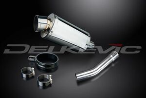 ★【未使用】★DELKEVIC●スリップオンステンレスオーバルマフラー●SUZUKI GSX-R600 K3 2001-2003 225mm★KIT25A2 /サイレンサー部:PR2206