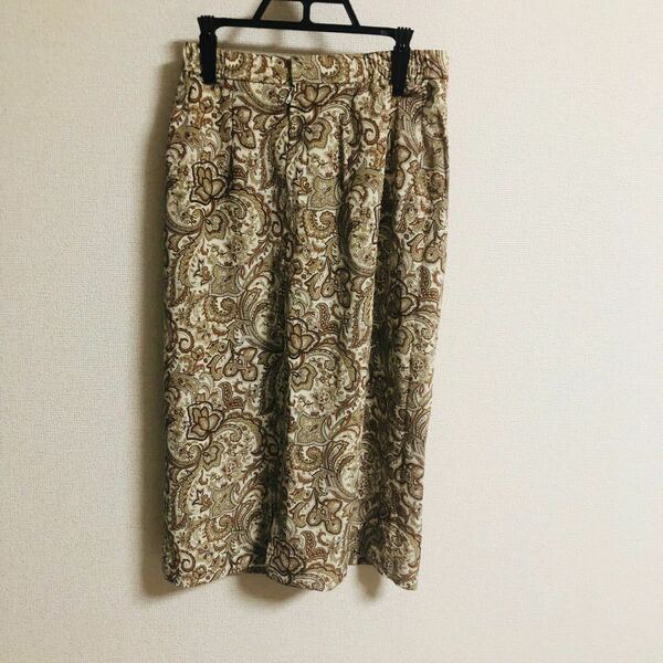 【ヴィンテージ レトロ】クラシカル 日本製ペイズリー柄スカート