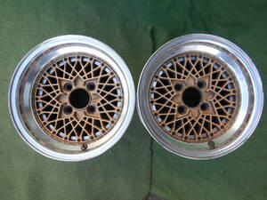 ★SSR Star Formula 2ピース 深リム★14×7.5JJ OFF：+2 PCD114.3-4H ハブ径：74mm 傷、汚れ、錆、塗装がれ等あり 2本