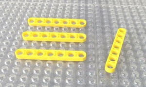* Lego ∥LEGO[ lift arm ( thin type /1x7)/ yellow color 4 piece ]#32065* regular goods [R83408]