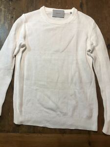 ANGLAIS Anne gray summer knitted sweater M white 