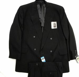 新品　激安　フォーマル ダブルスーツ セットアップ　漆黒の黒　kanebo サイズBB6 礼服 喪服 冠婚葬祭 アジャスター台場仕立て　カネボウ