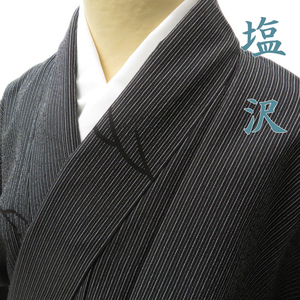 * kimono north .* special selection salt . length . pattern wave writing modern . stripe black color kimono A631-6 M [ unused ]