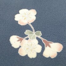 ★きもの北條★ 桜模様　静かな情緒薫る逸品　薄縹色　薄青色　着物　付け下げ　付下げ　A746-3 M【未使用】_画像7