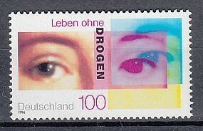 ドイツ 1996年未使用NH 薬物乱用防止#1882