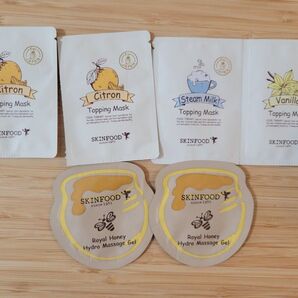 SKINFOOD☆ロイヤルハニー マッサージジェル&トッピングマスク