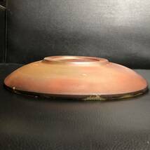 《食器》 銘有「枩(木 公)：焼き物系 アンティークな雰囲気の中皿」 円直径：約25.5cm・重量：約1.13kg 飾り皿としても 松・まつ・しょう _画像7