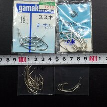 Gamakatsu ススキ 18号 8本入 その他合計9枚セット ※在庫品 ※数減有 (3m0703)※クリックポスト_画像4